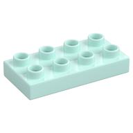 Duplo Plate 2 x 4 (Light Aqua)