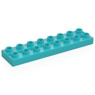 Duplo Plate 2 x 8 (Medium Azure)