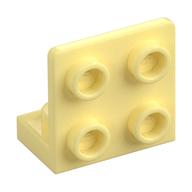 Bracket 1 x 2 - 2 x 2 Inverted (Bright Light Yellow)