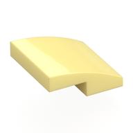 Brick Curved 2 x 2 x 2/3 (Bright Light Yellow)