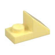 Brick Sloped 45° 2 x 1 with 2/3 Cutout [New Version] (Bright Light Yellow)