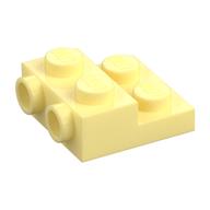 Plate Special 2 x 2 x 2/3 with Two Studs On Side and Two Raised [Solid Anti-stud] (Bright Light Yellow)