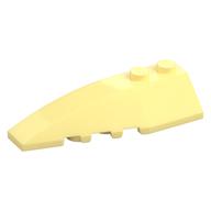 Brick Wedged, Curved 6 x 2 Left, Inner Ridges (Bright Light Yellow)