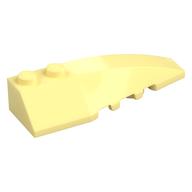 Brick Wedged, Curved 6 x 2 Right, Inner Ridges (Bright Light Yellow)