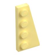 Wedge Plate 4 x 2 Right (Bright Light Yellow)