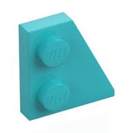 Wedge Plate 2 x 2 Right (Medium Azure)