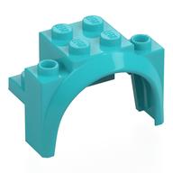 Wheel Arch, Mudguard 4 x 2 1/2 x 2 1/3 (Medium Azure)