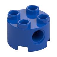 Brick Round 2 x 2, Pin Holes (Blue)
