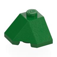 Brick Wedged, Sloped 45° 2 x 2 Corner (Green)