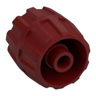Wheel Hard Plastic Small (22mm D. x 24mm) (Dark Red)