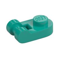 Plate Special 1 x 1 Rounded with Handle (Dark Turquoise)