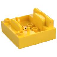 Duplo Truck / Digger Cabin Bottom 4 x 4 (Yellow)