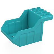Duplo Dump Truck Container 5 x 8 x 3 1/2 with 2 x 8 Studs on Top (Medium Azure)