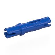 Technic Pin Long with Friction Ridges Lengthwise, 1 Center Slot (Blue)
