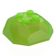 Rock Boulder 4 x 4, Top (Trans-Bright Green)