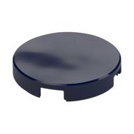 Tile Round 2 x 2 with Bottom Stud Holder (Dark Blue)