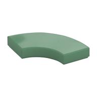 Tile 2 x 2 Curved, Macaroni (Sand Green)