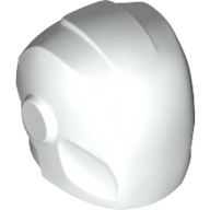 Helmet with Armor Plates and Ear Protectors [Plain] (White)