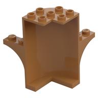 Panel 3 x 3 x 5 Quarter Round with 2 1 x 2 Arches (Tree) (Medium Nougat)
