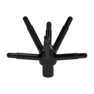 Plant, Flower Stem with Bar and 6 Stems (Black)