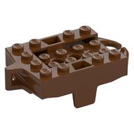 Vehicle Base, Roller Coaster Car 4 x 5 (Reddish Brown)
