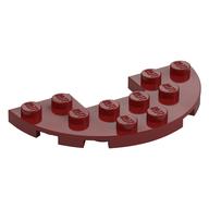 Plate Round Half 3 x 6 with 1 x 2 Cutout (Dark Red)