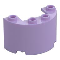 Cylinder Half 2 x 4 x 2 with 1 x 2 Cutout (Lavender)
