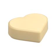 Tile 1 x 1 Heart (Tan)