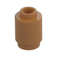 Brick Round 1 x 1 Open Stud (Medium Nougat)
