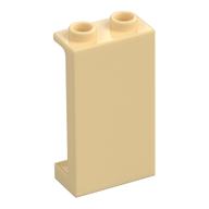 Panel 1 x 2 x 3 [Side Supports / Hollow Studs] (Tan)