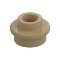 Plate Round 1 x 1 with Open Stud (Dark Tan)