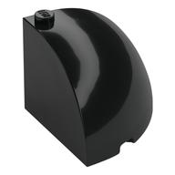Brick Round Corner 4 x 4 x 3 Quarter Dome Top (Black)