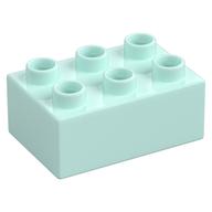 Duplo Brick 2 x 3 (Light Aqua)