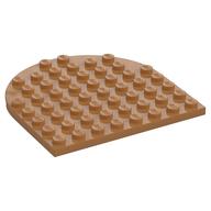 Plate 8 x 8 with Rounded End (Medium Nougat)