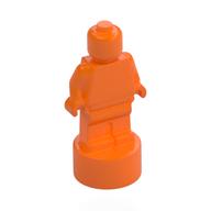 Minifig Trophy Statuette (Orange)