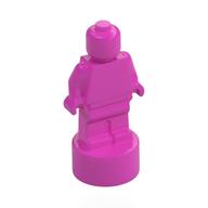 Minifig Trophy Statuette (Dark Pink)