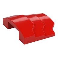 Brick Curved 4 x 3 with 3 Layers, 1 x 3 Cutout on Underside (Red)
