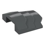 Brick Curved 4 x 3 with 3 Layers, 1 x 3 Cutout on Underside (Dark Bluish Gray)