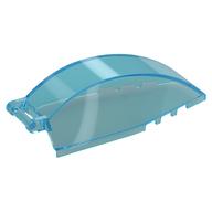 Windscreen 8 x 4 x 2 Curved with Handle (Trans-Light Blue)