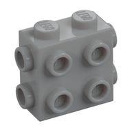 Brick Special 1 x 2 x 1 2/3 with 8 Studs on 3 Sides (Light Bluish Gray)