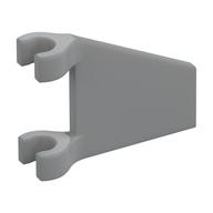 Flag 2 x 2 Trapezoid with Flat Area between Clips (Light Bluish Gray)