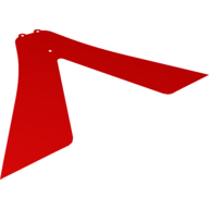 Large Figure Cape, Two Long Tails (Red)