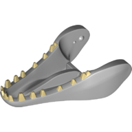 Animal Body Part, Dinosaur, Indominus Rex Lower Jaw with Tan Teeth (Light Bluish Gray)