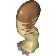 Animal Body Part, Dinosaur, Ankylosaurus Leg, Left, Rear / Hind, with Pin, Light Bluish Gray Nails and Medium Nougat Patches Print (Tan)