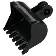 Duplo Front End Loader Bucket with Locking Ring - 7 Teeth (Black)