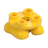 Feet, 2 x 2 x 2/3 with 4 Studs on Top (Yellow)