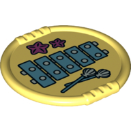 Duplo Disk with Xylophone and Starfish Print (Bright Light Yellow)