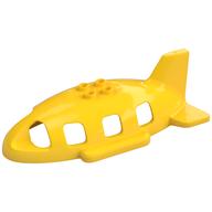 Duplo Airplane Midsize Fuselage Upper with Tail [Plain] (Yellow)