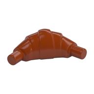 Food Croissant - Flat Ends (Dark Orange)