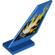 Tail Shuttle with Lightning Bolt Print (Blue)